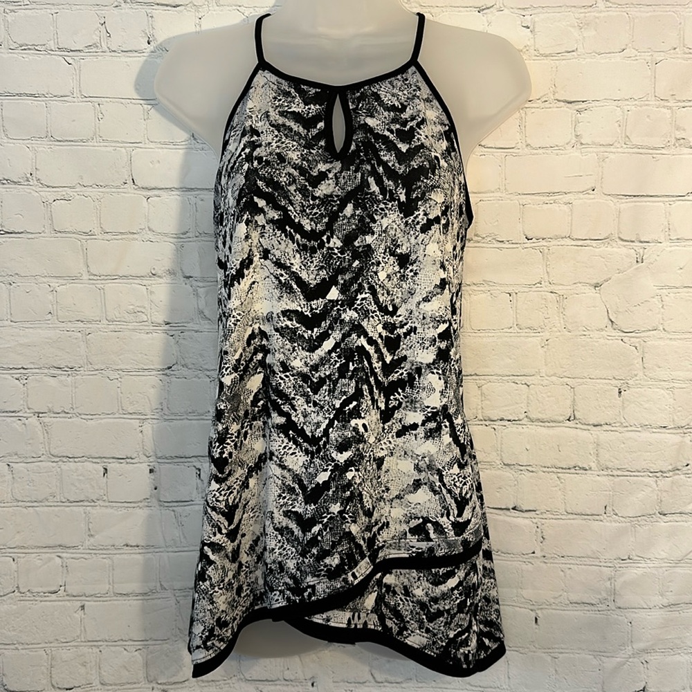 The Limited animal print top with keyhole